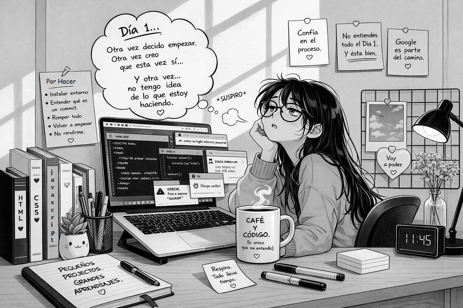 Día 1 — Debugueando mi existencia
